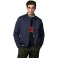 Hackett Londontil mænd. HM4000068 Heritage Logo Blouson Jacket navy (L), Casual, Nylon, Blå