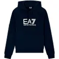 Emporio Armani EA7til mænd. 7M000909_AF10377 Visibility Sweatshirt med hætte navy (S), Casual, Bomuld, Blå
