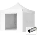 TOOLPORT 3x3m, stål, easy-up-pavillon, uden sidedele, hvid