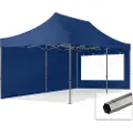 TOOLPORT 3x6m, stål, easy-up-pavillon, 2 sidedele, mørkeblå