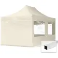 TOOLPORT 3x4,5m, stål, easy-up-pavillon, 4 sidedele, creme