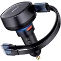 Baseus Car Charger Enjoyment USB with USB-C cable and Lightning 60W (black)
