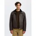 Selected Shearling Læderjakke