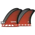 Futures Fins Quad 4 Billy Kemper Fiberglass Finne Set rød
