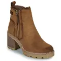 Refresh Refreshtil kvinder. 17303101-CAMEL Ankelstøvler 173031 brun (36), 3-5 cm, Lynlås, Casual