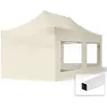 TOOLPORT 3x6m, stål, easy-up-pavillon, 4 sidedele, creme