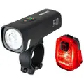 Sigma Aura 50 + Hiro 10 Cykellampesæt