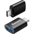 Baseus Ingenuity USB-C til USB-A adapter OTG ZJJQ000001 - Sort