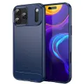Mtp Products iPhone 17 Pro Max Børstet TPU Cover - Karbonfiber - blå