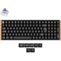 Keychron K4 HE SE (Wood) - Wireless Tri-Mode Hot Swap QMK Gateron 2.0 Purple Magnetic (Hall Effect) - Gaming Tastatur - Nordisk - Sort