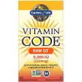 Garden of life Vitamin Code Rå D3, 5000 IE - 60 kapsler