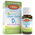 Carlson Labs Babyens Plantebaserede Super Daglige D3, 400 IU - 2,54 ml