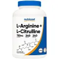 Nutricost – L-Arginin L-Citrullin Kompleks Kapsler 240 stk