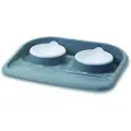 Savic Butler feeding station with rubberfeet 2x300 ml white/grey