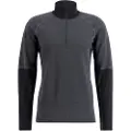 Lundhags Prime Merino Half Zip M, mellemlag, herre, grå/sort