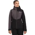 KILPI Flip, skijakke, plus size, dame, sort