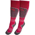 Accezzi Merino 20, skistrømper, 2 par, junior, rød