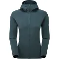 Montane F Protium Hoodie, fleecetrøje, dame, mørkegrøn