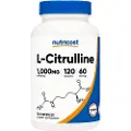 Nutricost – L-Citrulline Kapsler 1000 mg (120 Kapsler)