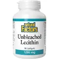 Natural Factors – Unbleached Lecithin 1200 mg 90 Softgels