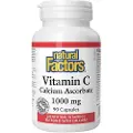 Natural Factors – Vitamin C Calcium Ascorbate 1000 mg, 90 kapsler