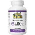 Natural Factors – Blandet Vitamin E Naturlig Kilde 400 IU, 90 Softgels