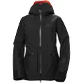 Helly Hansen Powderqueen 3.0, skijakke, dame, sort