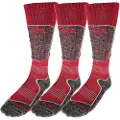 Accezzi Merino 20, skistrømper, 3 par, rød