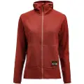 Lundhags Tived Merino Hoodie W, mellemlag, dame, rød