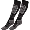 Accezzi Merino 20 skistrømper, 2 par, junior, sort