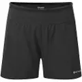 Montane F Slipstream Twin Skin Shorts, dame, sort