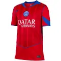 Nike Paris Saint-Germain 2025/26 Stadium Third Nike Dri-FIT Total 90 Replica-fodboldtrøje til større børn - rød
