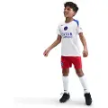 Nike Maskinstrikket PSG Strike Third Nike Dri-FIT Total 90-fodboldtrøje til større børn - hvid