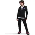 Nike Paris Saint-Germain Tech Third Nike Total 90-fodboldhættetrøje i fleece med fuld lynlås til større børn - sort