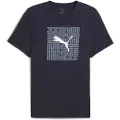 Puma Graphic Box Tee Men, Clothing, New Navy, L