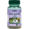 Holland & Barrett sort frøolie + vit d - 60 kapsler