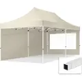TOOLPORT 3x6m, stål, easy-up-pavillon, 2 sidedele, creme