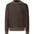Hackett Londontil mænd. HM7000059 Honeycomb Stitch-trøje, brun (L), Casual, Bomuld