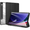 Capida Samsung Galaxy Tab S10 FE/S9 FE Dux Ducis Toby Tri-Fold Smart Folio Cover - Sort