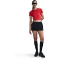 Nike Sportswear Phoenix Fleece-shorts med mellemhøj talje til kvinder (5,1 cm) - sort