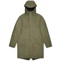 Rains Rainsunisex. 12020 Jakke lang grøn (L), Casual, Polyester