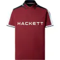 Hackett London Hackett Londontil mænd. HM5600044 Polo Multi garanterer (S), Casual, Rødbrun, Bomuld, Korte ærmer