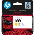 HP 655 Blækpatron gul CZ112AE Modsvarer: N/A