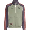 Adidas Originals Fc Bayern Terrace Icons Halv Lynlås Sweatshirt