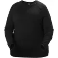 Helly Hansen Lifa Merino Midweight Crew Plus, dame, sort