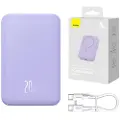 Baseus Powerbank Magnetic Mini 20000mAh 20W MagSafe (purple) Powerbank - Lilla - 20000 mAh