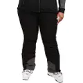 KILPI Elare, skibukser, plus size, dame, sort