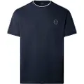 Hackett London Hackett Londontil mænd. HM5000037 T-shirt Hs Badge navy (L), Casual, Bomuld, Korte ærmer, Blå