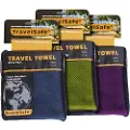 Travelsafe Traveltowel Microfiber L, blå