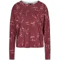 Armani Exchange AIX Armani Exchangetil kvinder. XW000765AF16554FA029 Blossom rødbrun trøje (M), Casual, Viscose, Lange ærmer